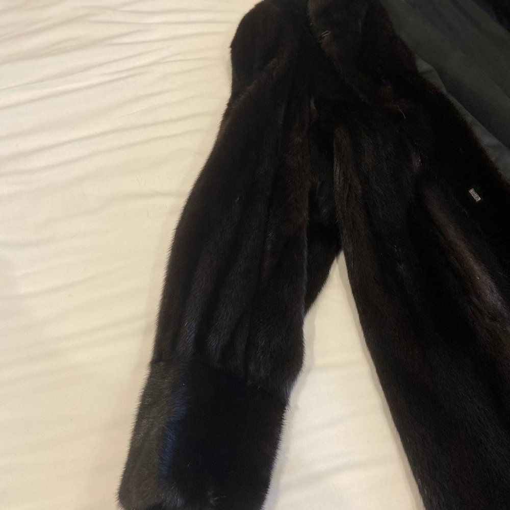 Mahogany Mink Swing Coat - Picture 7 of 14